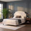 Grand lit plateforme tapissier avec grande tête de lit crème-1870304717-1870304819