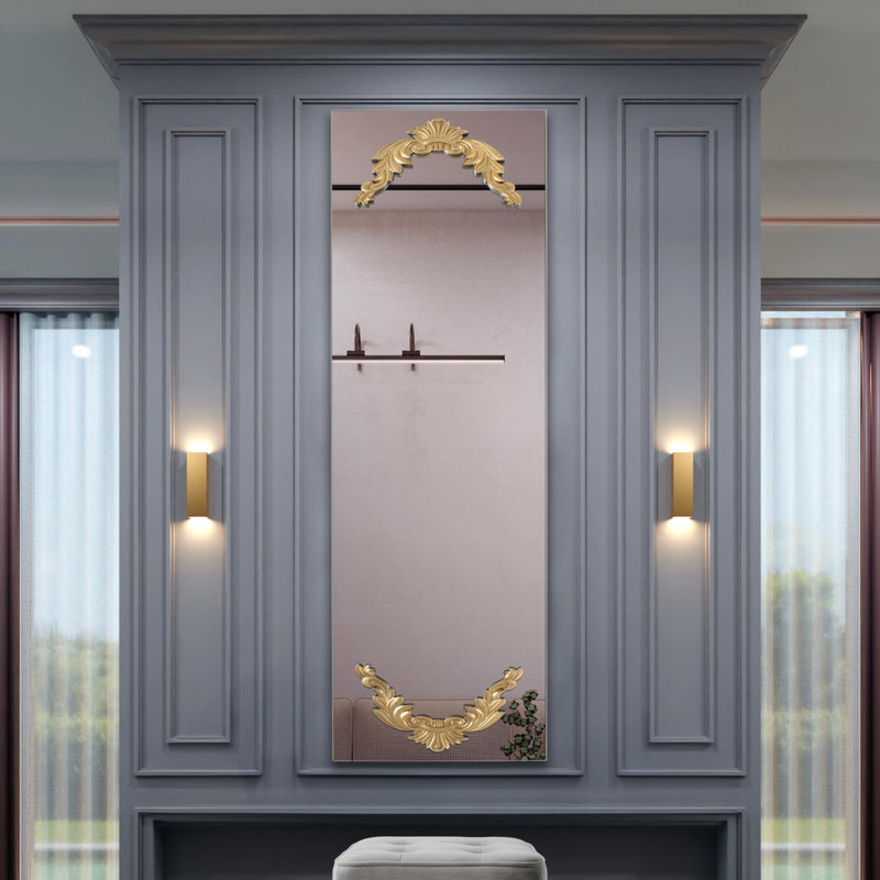 Adelard Rectangle Full Length Mirror, Gold