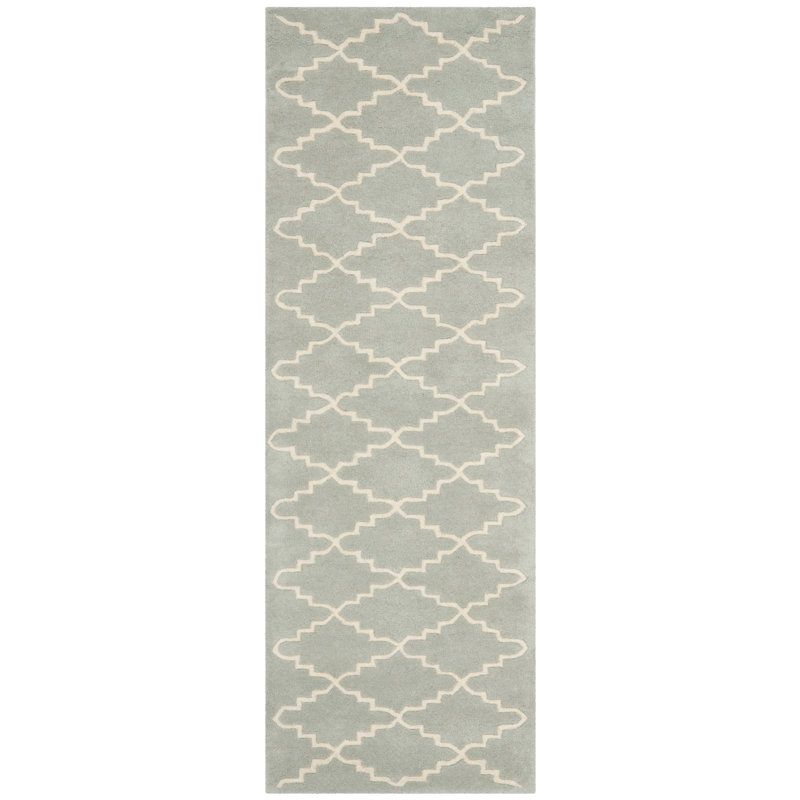 Carolene Hand Tufted Wool Geometric Rug, Rectangle 2'3" x 5'
