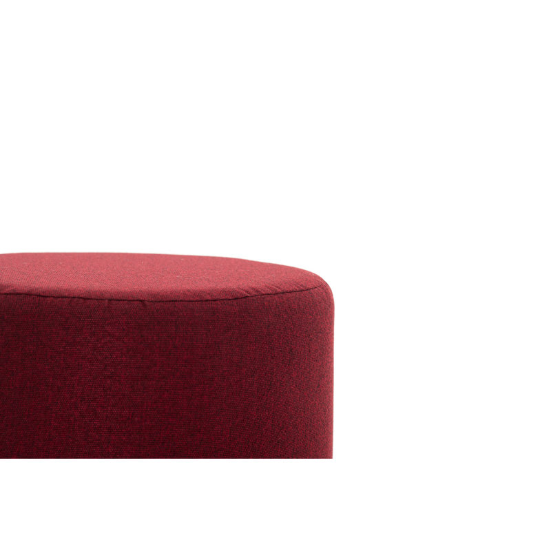 Tabouret d'appoint Puchta, Rouge Bordeaux, Cuivre