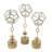 Suzie Jada Terrarium Lantern Set Of 3, Bronze Iron, Mango Wood 15 17 19 Inch