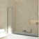 Jraty 39.3'' W x 55'' H Door Frameless Tub Door 