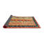 Tapis de zone rouge/noir/beige contemporaine-2130010370