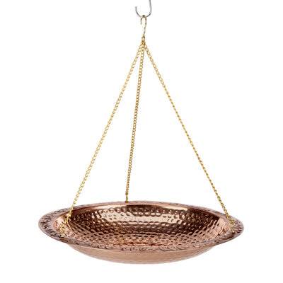 Hedy Copper Sundial Birdbath