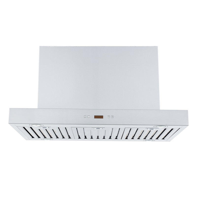 Hotte pour îlot de cuisine 60 pouces PROLINE, conduit, 1100 CFM, acier inoxydable, lumières DEL, moteur de soufflerie ULTRA-SILENCIEUX, 6 vitesses, garantie de 3 ans, filtres allant au lave-vaisselle