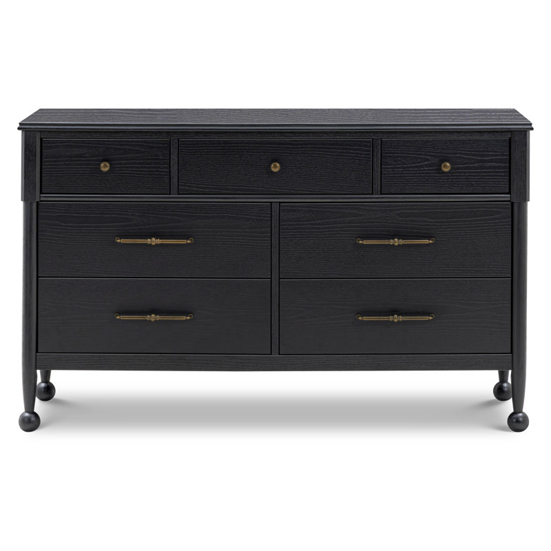 Commode 7 tiroirs Alouette, Noir d'archives