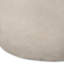 Table d'appoint d'extérieur en béton léger - forme ovale minimaliste pour patio, gris, l 24,48 po x P 17,72 po, H 20,45 po, sans assemblage Design contemporain convexe prêt à se transformer
