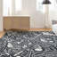 Tapis noir en polyester tissé à la machine Sportsglyphs-98943894-120232878