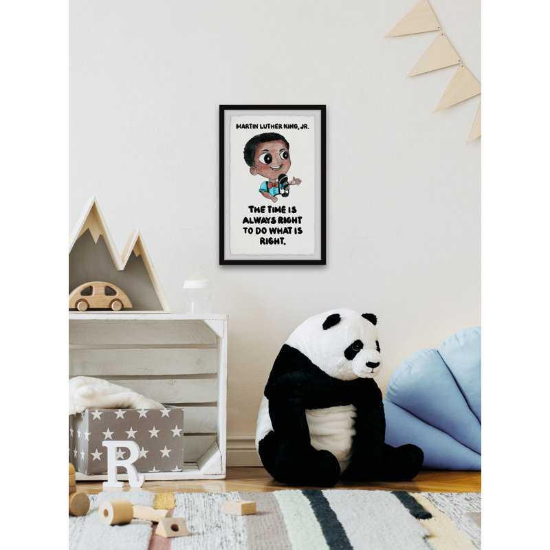 'Time Is Always Right' Framed Print, 12" H x 8" W x 1.5" D