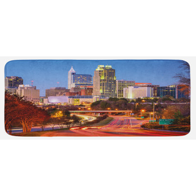 Modern & Contemporary Solid Color Polyester Kitchen Mat