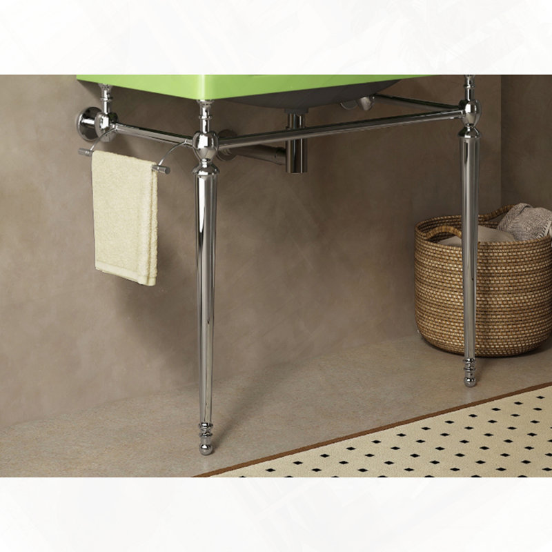 Console de salle de bain autoportante sans lavabo ni robinet
