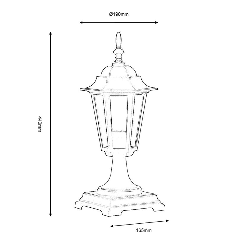 Pavillion Pier Mount Light