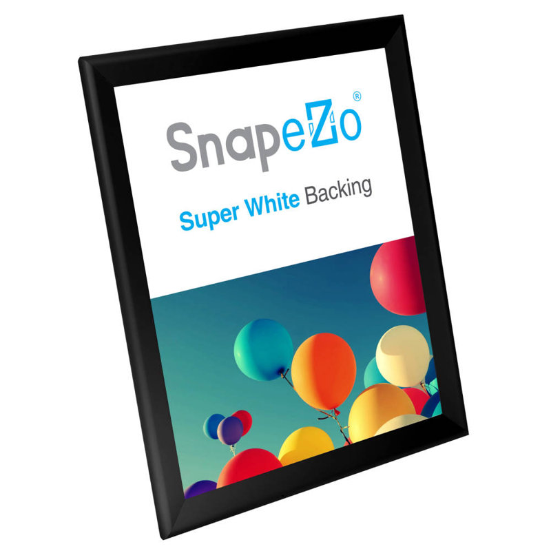 Cadre en aluminium Snapezo Snap Frame, Noir, 28 po x 42 po