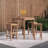 Anautica 4 - Person Teak Wood Patio Dining Set with Square Table