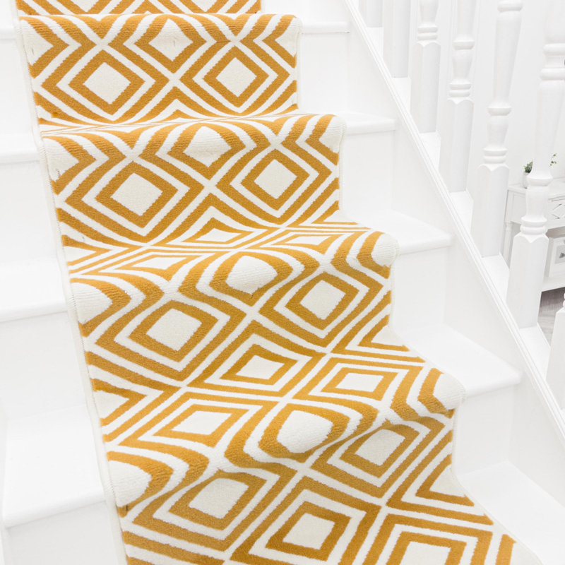 Stair Runner Geometric Area Rug, Stair Runner 60 x 720 cm