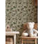 Papier peint floral avec oiseaux-714235097