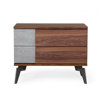 Table de chevet 2 tiroirs Jared