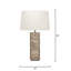 Canyon Wood Veneer Table Lamp, Sand Grey