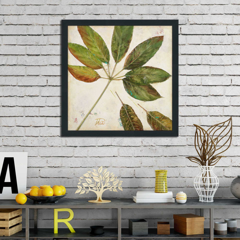 Organic III par Patricia Pinto - Peinture, Cadre espresso, H 37,5 po x l 37,5 po x P 1 po