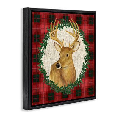  «Deer on Plaid & Wreath» par Paul Brent