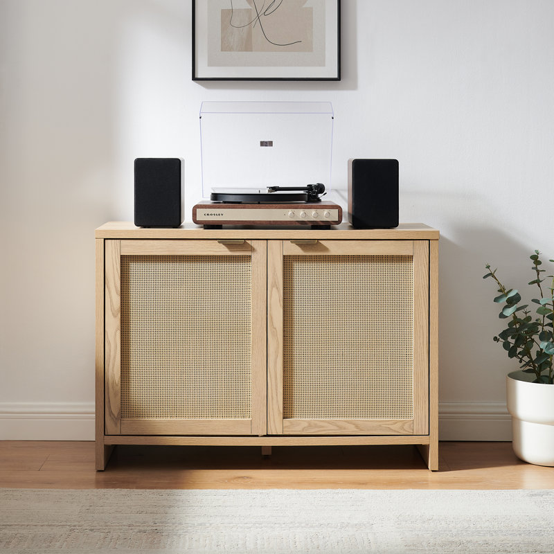 Armoire multimédia H 28 po, Natural Ash