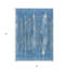 Tapis extérieur lavable rayé bleu et ivoire 3 pi x 5 pi