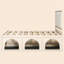 Lit plateforme pour animaux de compagnie avec coin-repas, base de lit robuste-489136211-489136215