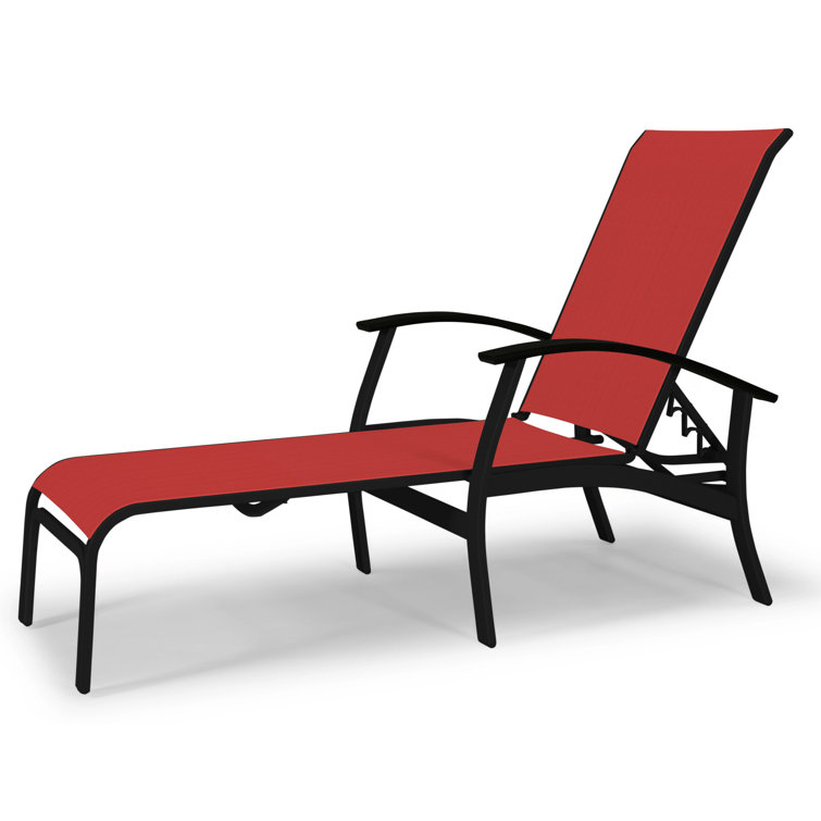 Askar Outdoor Rust-Resistant Metal Chaise Lounge