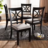 Ledoux 18.5'' H Upholstered Oak Side Chair