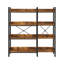 128cm L-Shaped Corner Bookcase, 8-Shelf Industrial Display Bookshelf