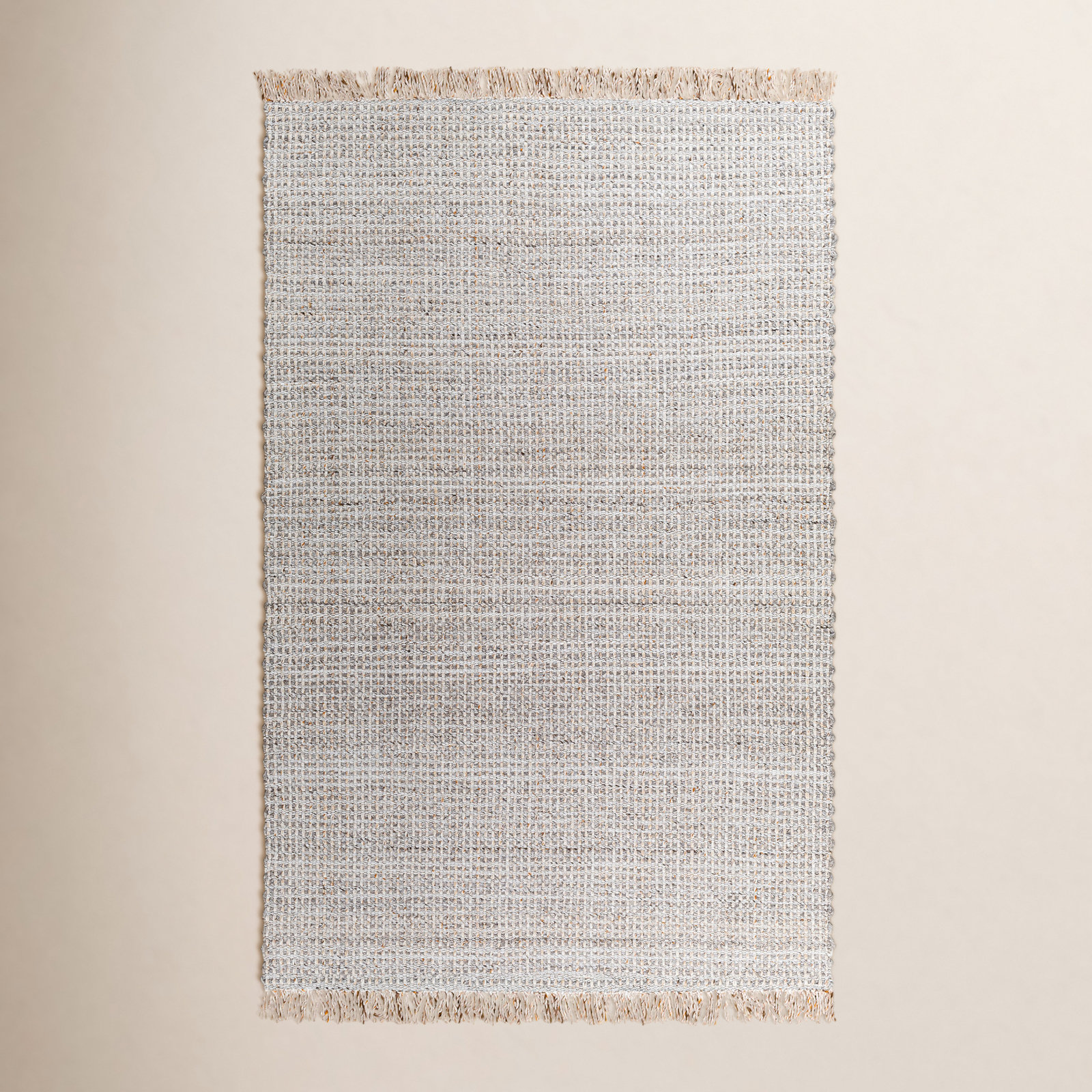 Viewcrest Hand-Woven Taupe Striped Rug, Runner 2'6" x 8'