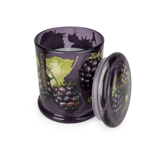 Scented Jar Candle with Glass Holder