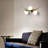 Chianti 39-in Integrated LED ETL Certified Linear Wall Sconce Light with 3 Glass Shades Brass