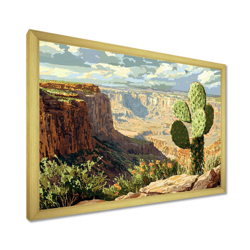 Izavier - Floral Wall Art, H 30 po x l 40 po, Cadre simple, Doré