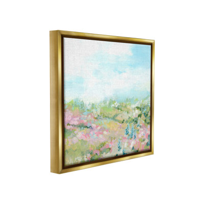 «Pastel Cloudy Meadow Floater Frame» par June Erica Vess sur