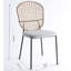 Ensemble de chaises de salle à manger et de café noir et gris