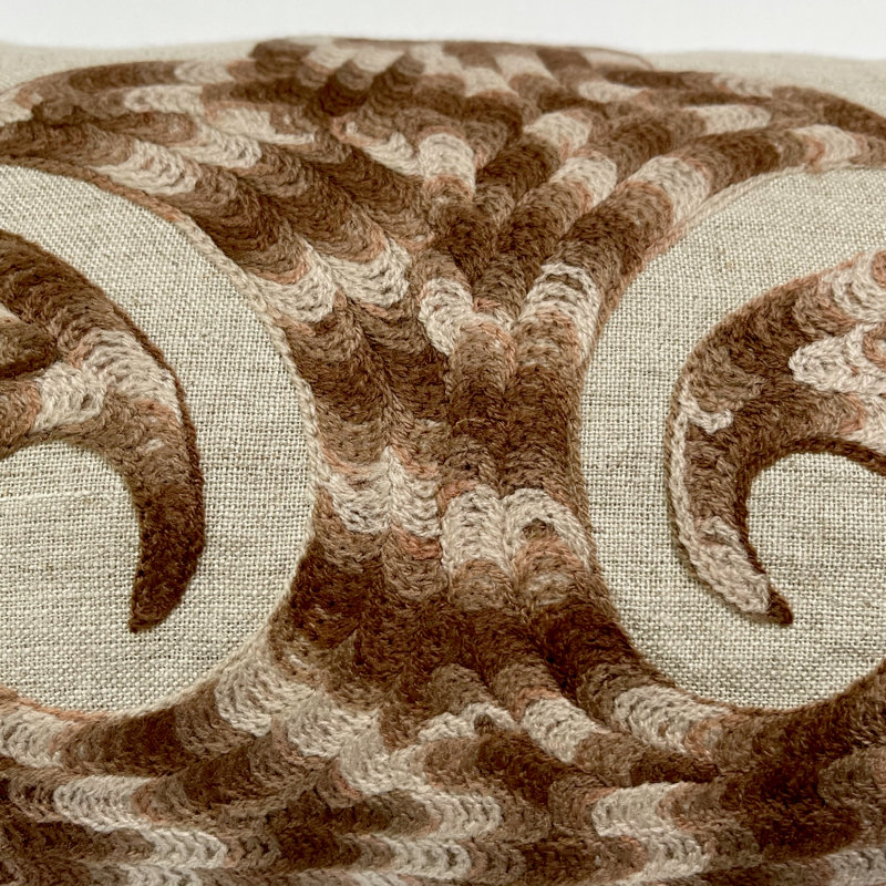 Coussin Samarkand, Kaki / moka / taupe