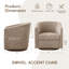 Fauteuil d'appoint pivotant en chenille-516561335