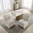 360 Degree Swivel Upholstered Dining Chairs Set of 2 with Hidden Storage for Living