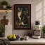 Tabby and Flowers Japandi - Wrapped Canvas-1828042386-1828042394