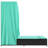  Double Sun Lounger With Roof And Curtains Black Poly Rattan-258480096