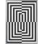"Lignes noires et blanches", art texturé encadré-1701382915-1701382957