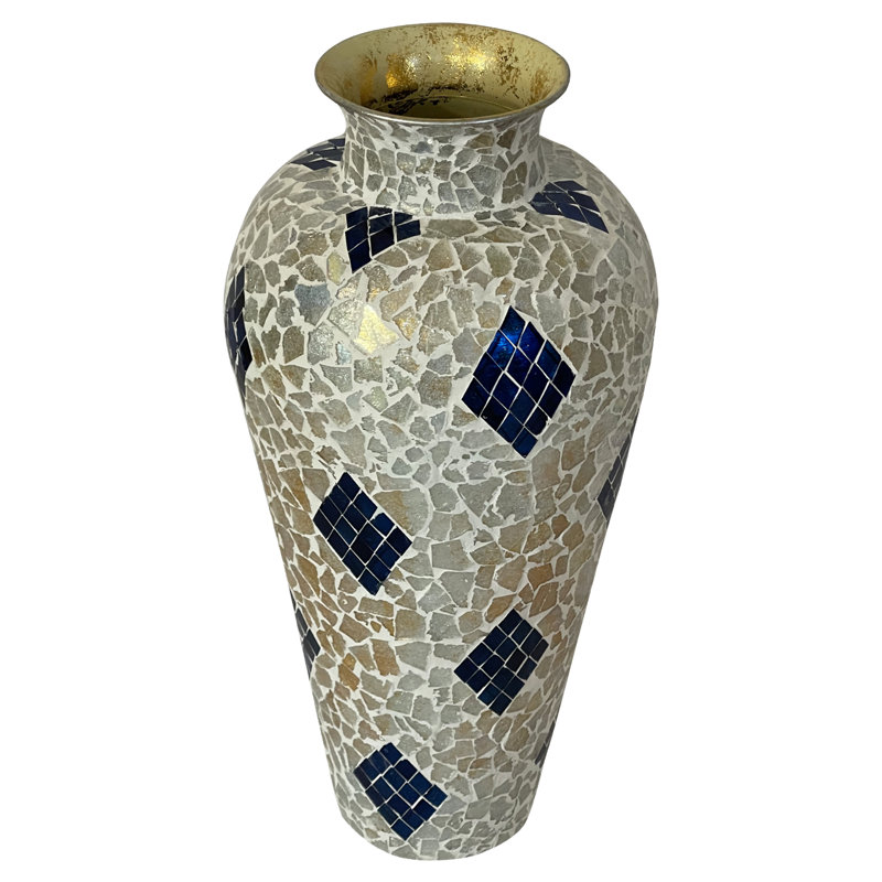 Vase de plancher en métal Laurna
