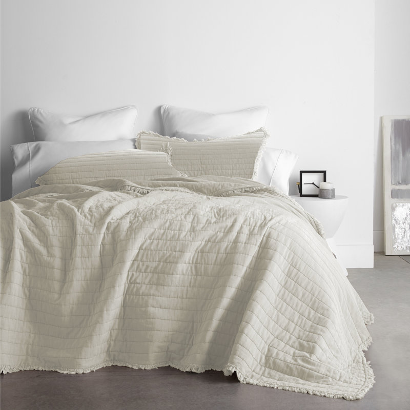 Cotton Quilted Solid Colour Quilt Set