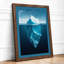 Iceberg Below Coastal - Framed Print-1336777016-1336777012