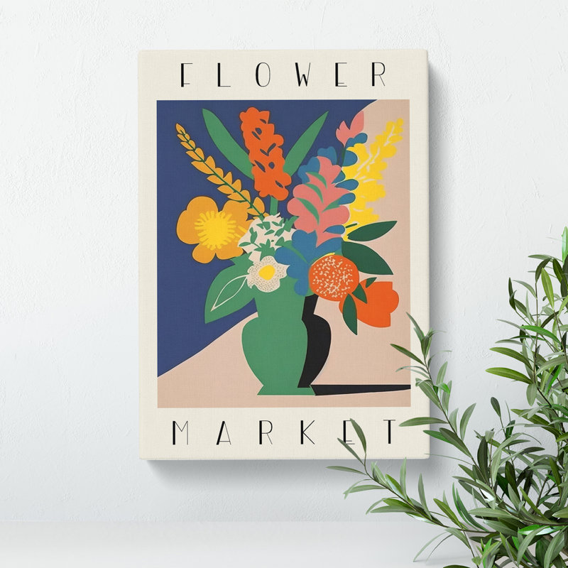 XMKTMKT-238 Flower Market Exhibition Advertisement No.8 - Wrapped Canvas
