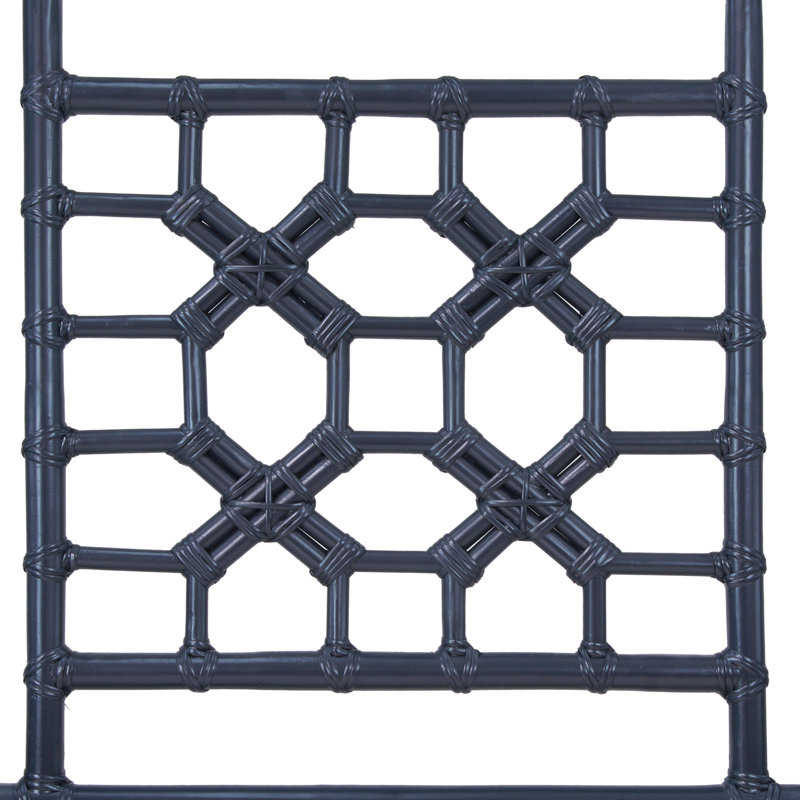 Rattan Headboard, Twin, Navy