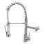 Robinet de cuisine rétractable en acier inoxydable, nickel brossé, tuyaux de qualité alimentaire, valves durables en acier commercial, utilisation pratique-1108079027