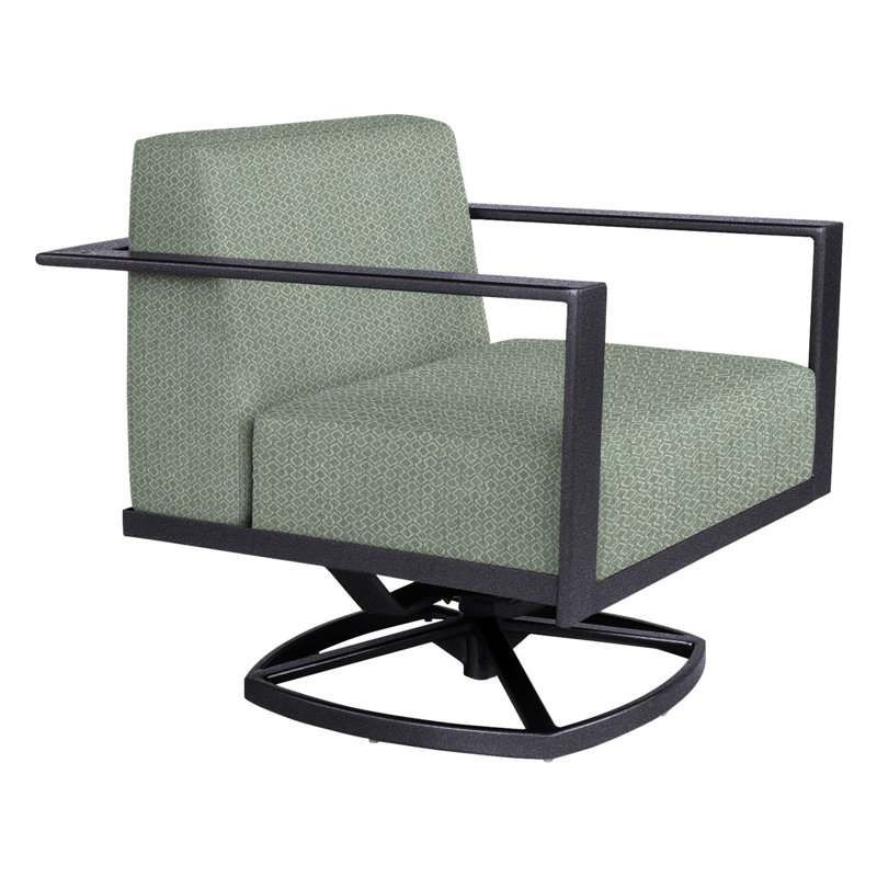 Studio Outdoor Rocker Chair, Graphite, Alcazar Redwood