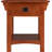 Mission Impeccable End Table With Locking Secret Compartment, Solid Wood Construction, Authentic Craftsman Design, Easy Assembly